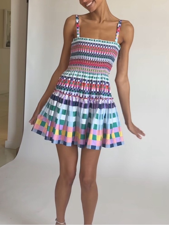 Hill House Dresses & Skirts - Hill House Home Seraphina Mini Nap Dress in Multi Gingham